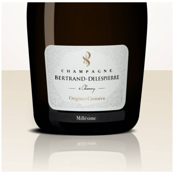 Bertrand-Delespierre Origines Croisées 2013 JEROBOAM - Assemblage der besten Chardonnay (Maison Bertrand) und Pinot Noir (Maison Delespierre) Weinberge. Jahrgangs Qualität  50% Chardonnay