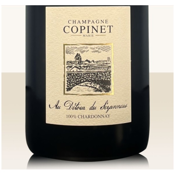 Marie Copinet - Au Detour Du Sezannais - 100% Chardonnay Dosage: 3g/l Ausbau im Holz Flaschenreift unter Kork Nicola OKT23: Weicher