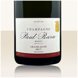 Paul Bara Brut Rosé MAGNUM - > 90% Pinot Noir Bara’s Grand Rosé ist eine ungewöhnliche Kombination aus Saignèe und Blend. Die Basis des Saignée vom Pinot Noir wird mit einem kleinen Teil Brut Réserve als auch ein wenig Bouzy rouge verschnitten. Dosage: 7-8g/l Tasting FEB20:  Vielschichtige