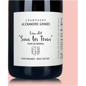 Champagne Alexandre Grimée "Sous les Trous" Bonneil V19