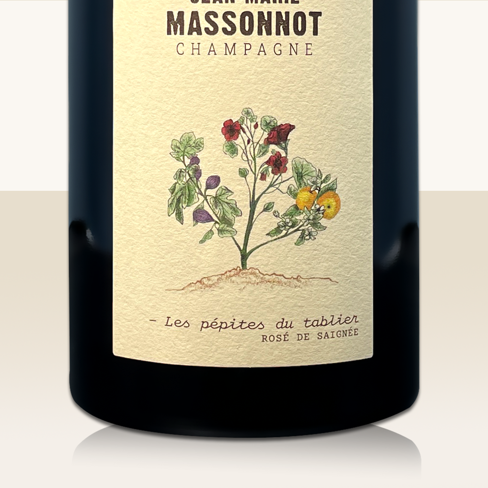 Champagne JM-Massonnot Les Pépites du Tablier Rosé de Saignée