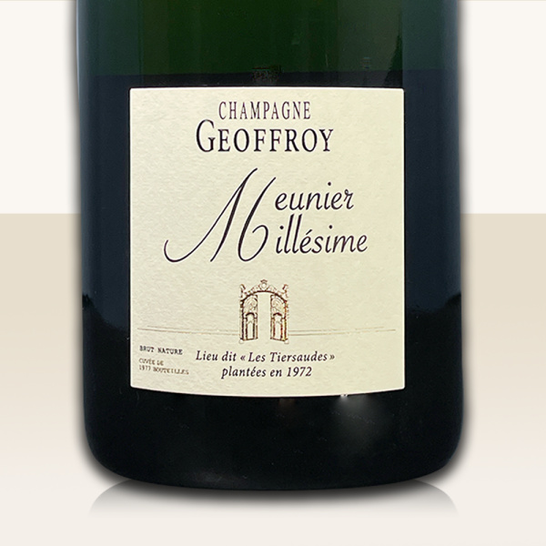 Champagne René Geoffroy Lieu-Dit "Les Tiersaudes" Pinot Meunier 2018